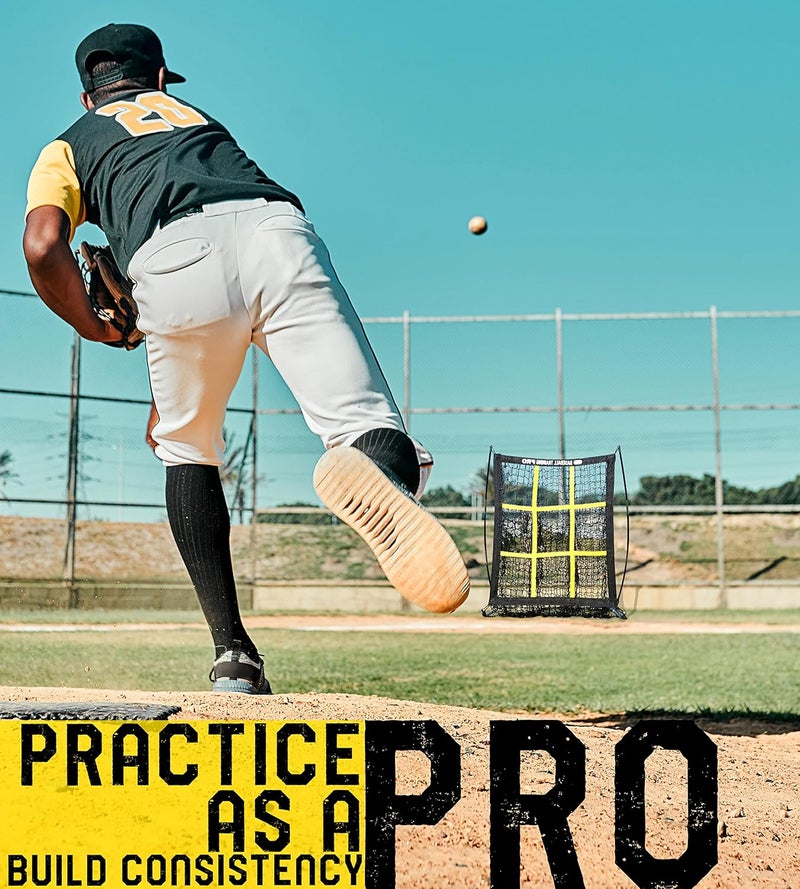 JAPER BEES Pitching Target Net Pitching Net with Strike Zone Baseball Softball Training Equipment for Youth and Adults |Portable Quick Assembly Design |Carry Bag - Image 3